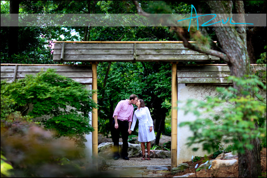 The couple share a kiss in Raleigh North Carolina.