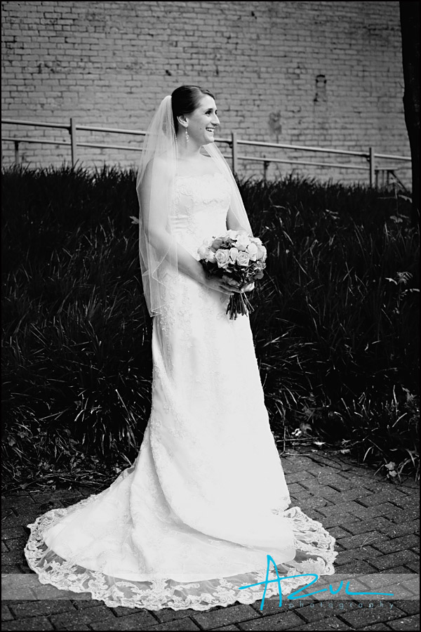 Downtown bridal portrait Raleigh