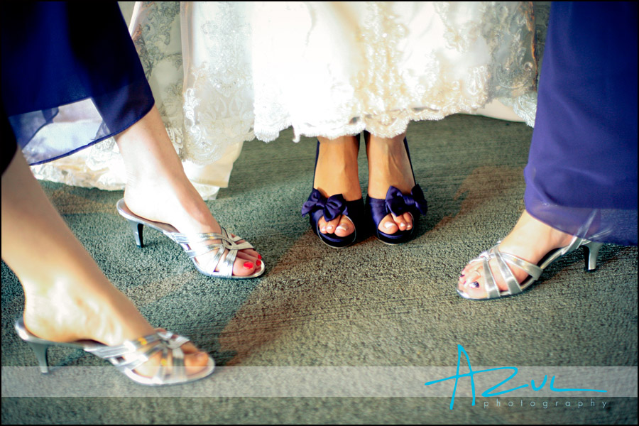 Comfortable wedding day shoes for bride in Raleigh