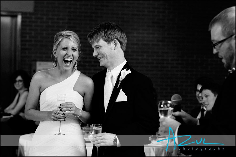 Marbles museum wedding day toast in Raleigh