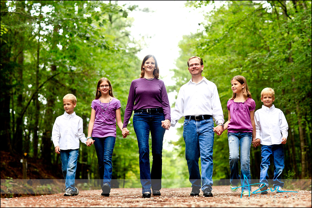 Creative Raleigh family portrait photography