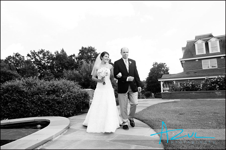Wedding Ceremony at the Page Walker House Garden in Cary NC