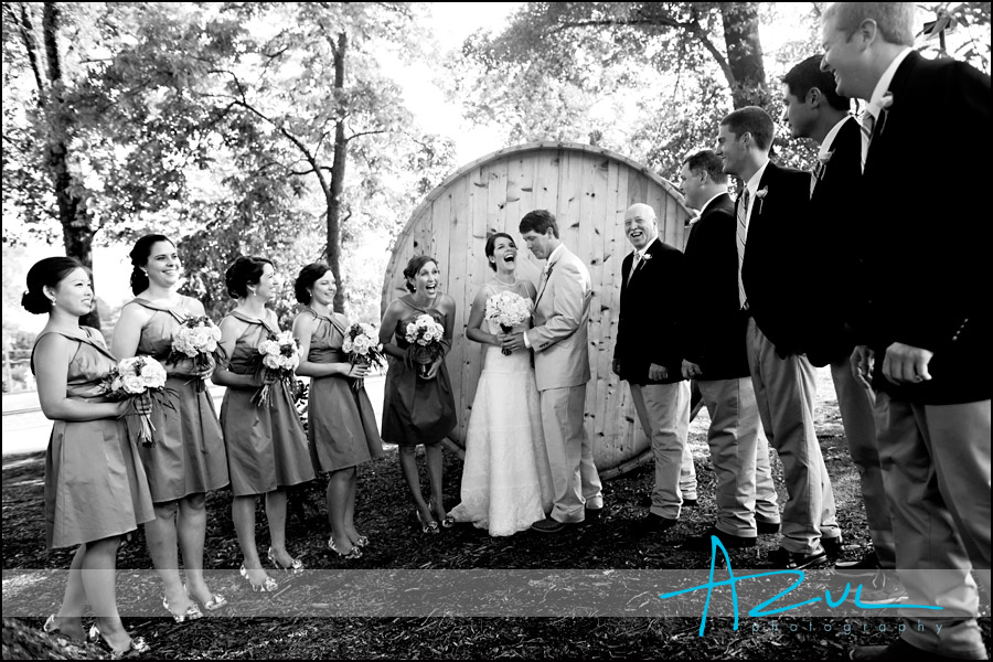 Raleigh NC wedding bridal party portrait photographer