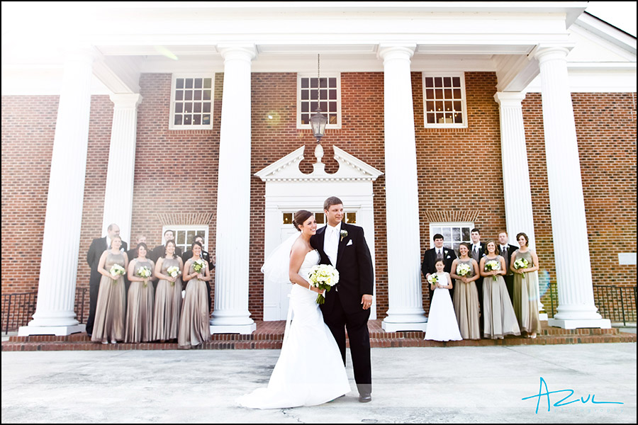 Wedding bridal party photography portraits in Raleigh NC