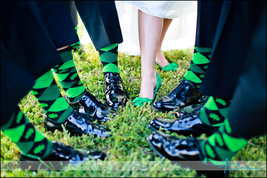 Socks for wedding day ceremony 