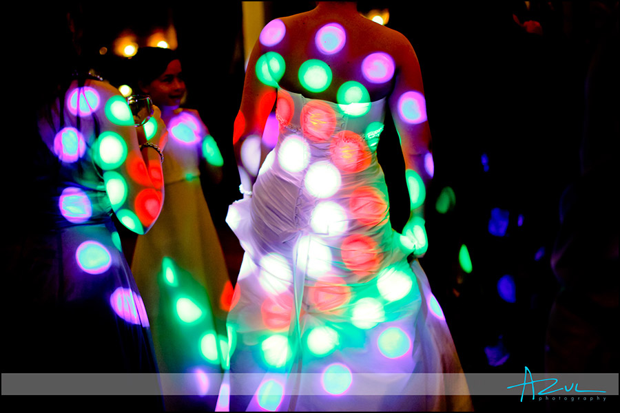 Raleigh wedding DJ lighting and dancing at The Stockroom