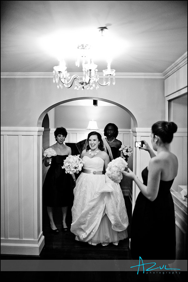 Wedding day moment at the Carolin Inn, Chapel Hill NC