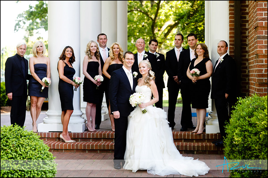 Creative Raleigh wedding bridal party photography portraits 