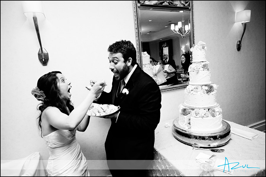 Different cake cutting photographs