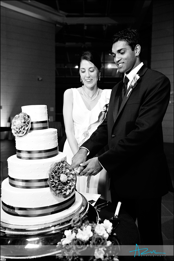 Perfect wedding day cake photograph from Sugarland Durham NC