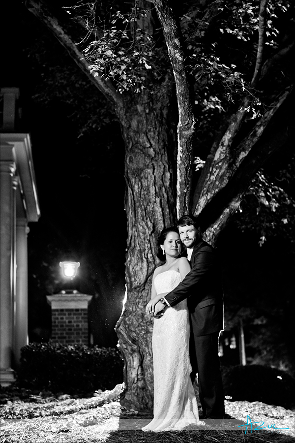 Cerative wedding day couple portraiture photographer Carolina Inn Chapel Hill NC