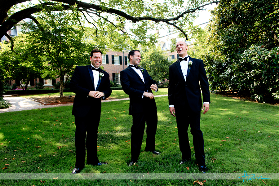 Great wedding day groomsmen portraits Raleigh, NC