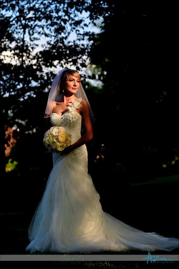 Natural light bridal portrait at The Carolina Inn, Chapel Hill NC