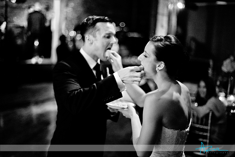 The correct way for B&G to feed wedding cake to one another