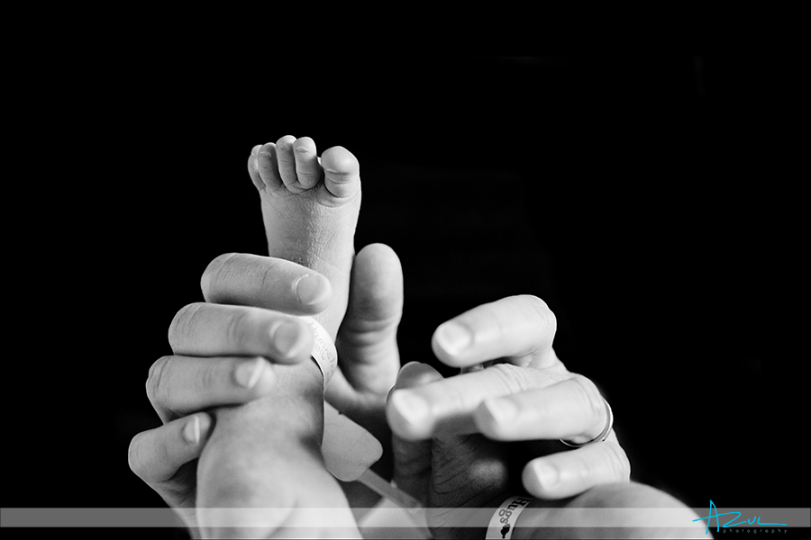 Detail baby feet photography at Wake Med Cary