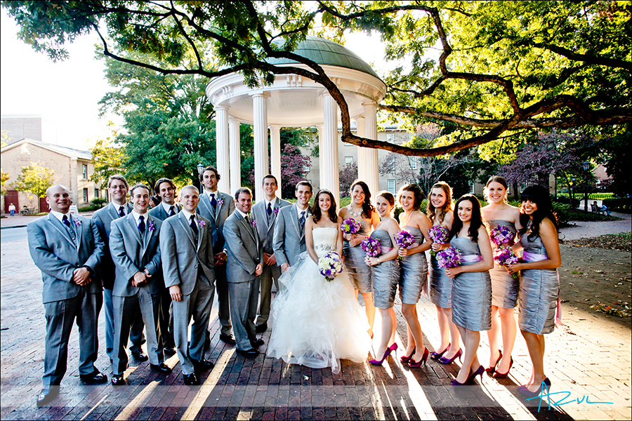 Wedding photography portraits at the old well chapel hill NC