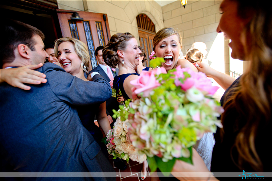 Best wedding photojournalism photography of ceremony at First Presbyterian Church Durham NC