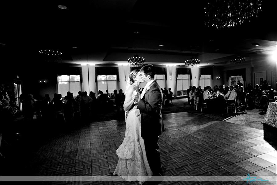 Different wedding day reception first dance photograph at Brier Creek Country Club Raleigh NC