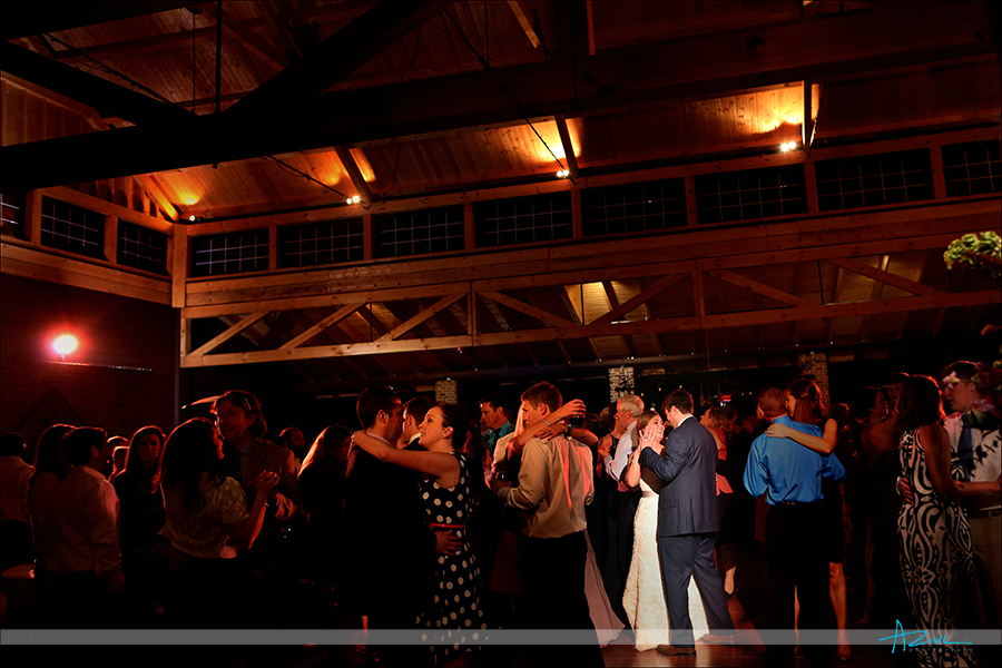 wedding day slow dancing at the wedding reception in wake forest NC at The Sutherland