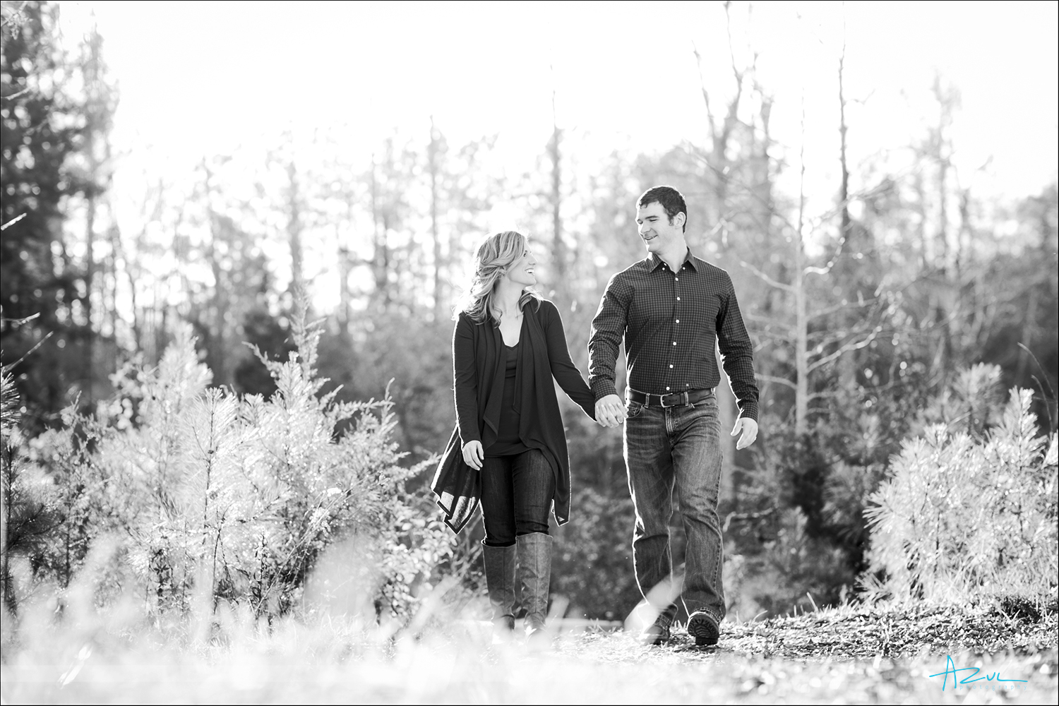 Outdoor portrait photography with couples