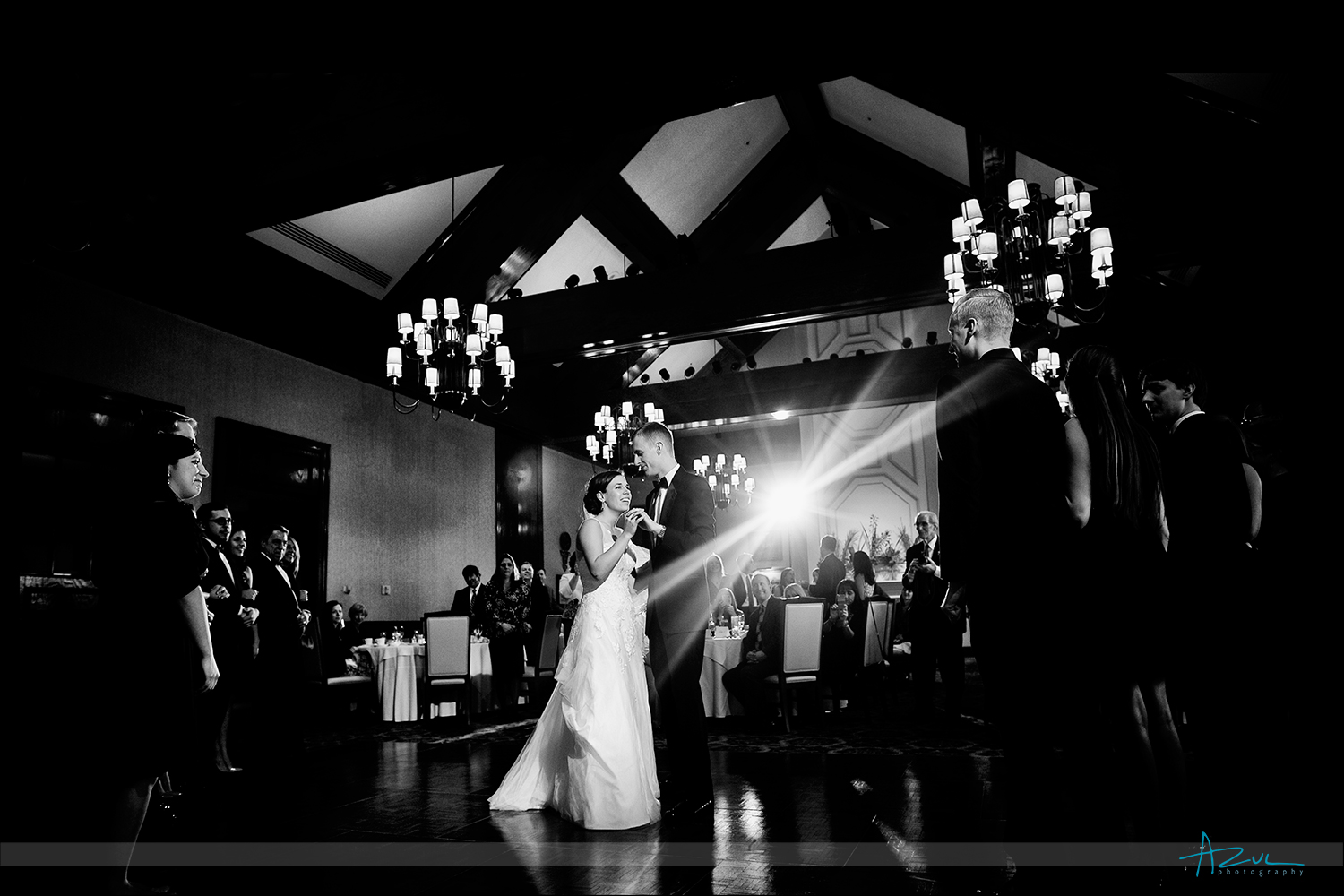First wedding dance in Prestonwood Country Club Cary North Carolina photography