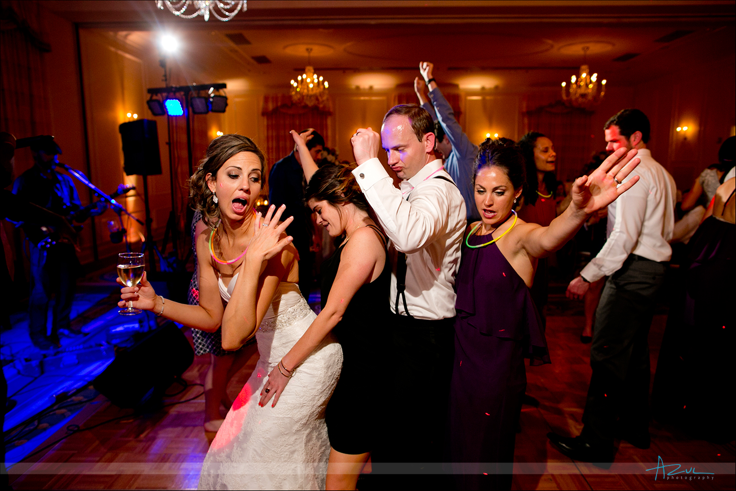 Best wedding day dancing photography at The Carolina Inn, NC